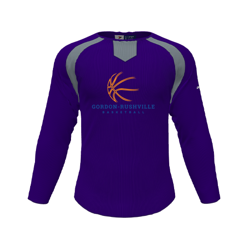 [CUS-DFW-PULL-FLC-CNK-LSL-PUR-YS-LOGO3] Pullover (Youth S, Purple, Logo 3)