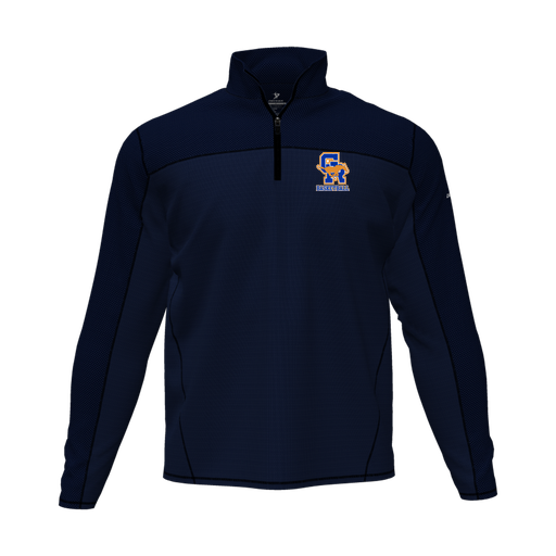 [CUS-DFW-QTRZ-PER-LSL-NVY-AS-LOGO2] Quarter Zip Pullover (Adult S, Navy, Logo 2)