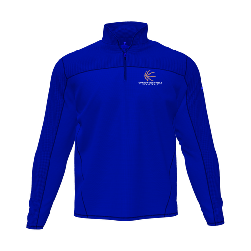 [CUS-DFW-QTRZ-PER-LSL-RYL-AS-LOGO1] Quarter Zip Pullover (Adult S, Royal, Logo 1)