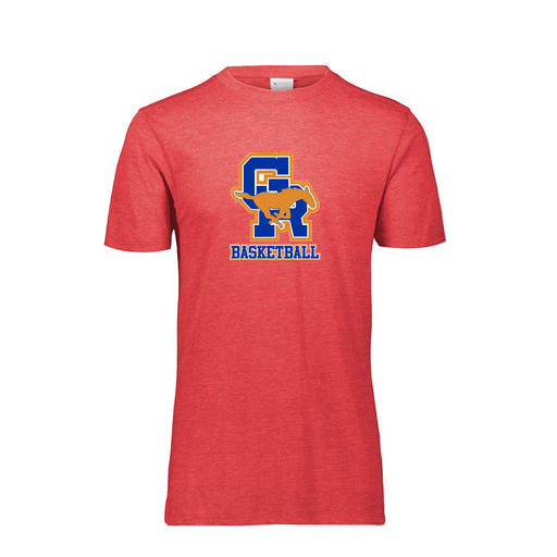 [FTSCUBRD-AS-LOGO2] Decker Men's Tri-Blend T-Shirt - Short Sleeve (Adult S, Red, Logo 2)