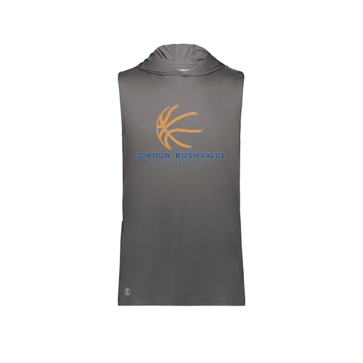 [222590.98D.XS-LOGO3] Men's CoolDry Sleeveless Hoodie (Adult XS, Gray, Logo 3)