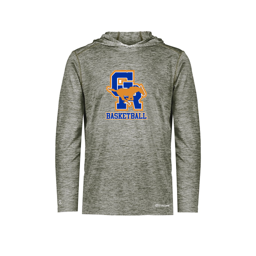 [FOLHCGGY-AS-LOGO2] Decker Men's Charge Hoodie (Adult S, Gray, Logo 2)