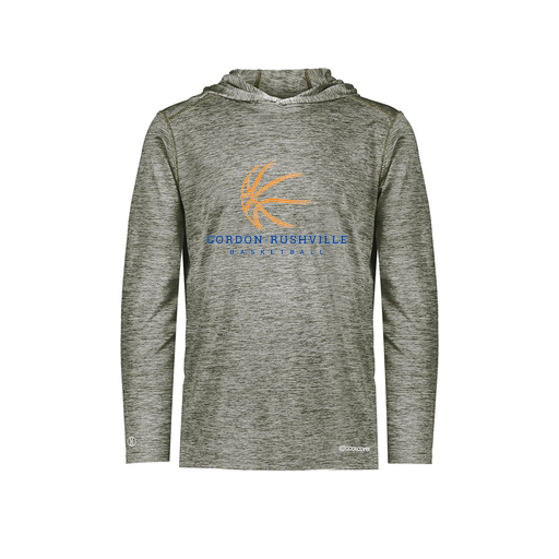 [FOLHCGGY-AS-LOGO3] Decker Men's Charge Hoodie (Adult S, Gray, Logo 3)