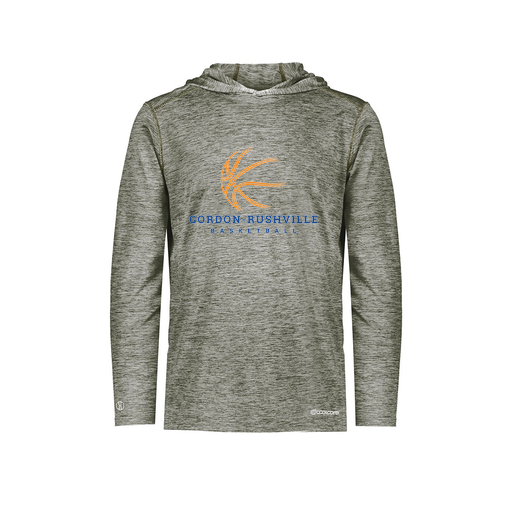 [FOLHCGGY-YS-LOGO3] Decker Youth Charge Hoodie (Youth S, Gray, Logo 3)