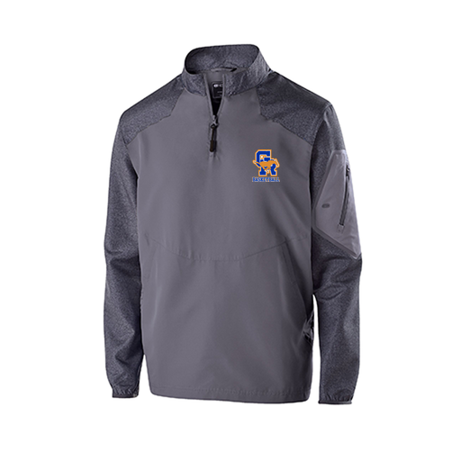 [229155.H60.XS-LOGO2] Men's Raider LS Pullover (Adult XS, Gray, Logo 2)